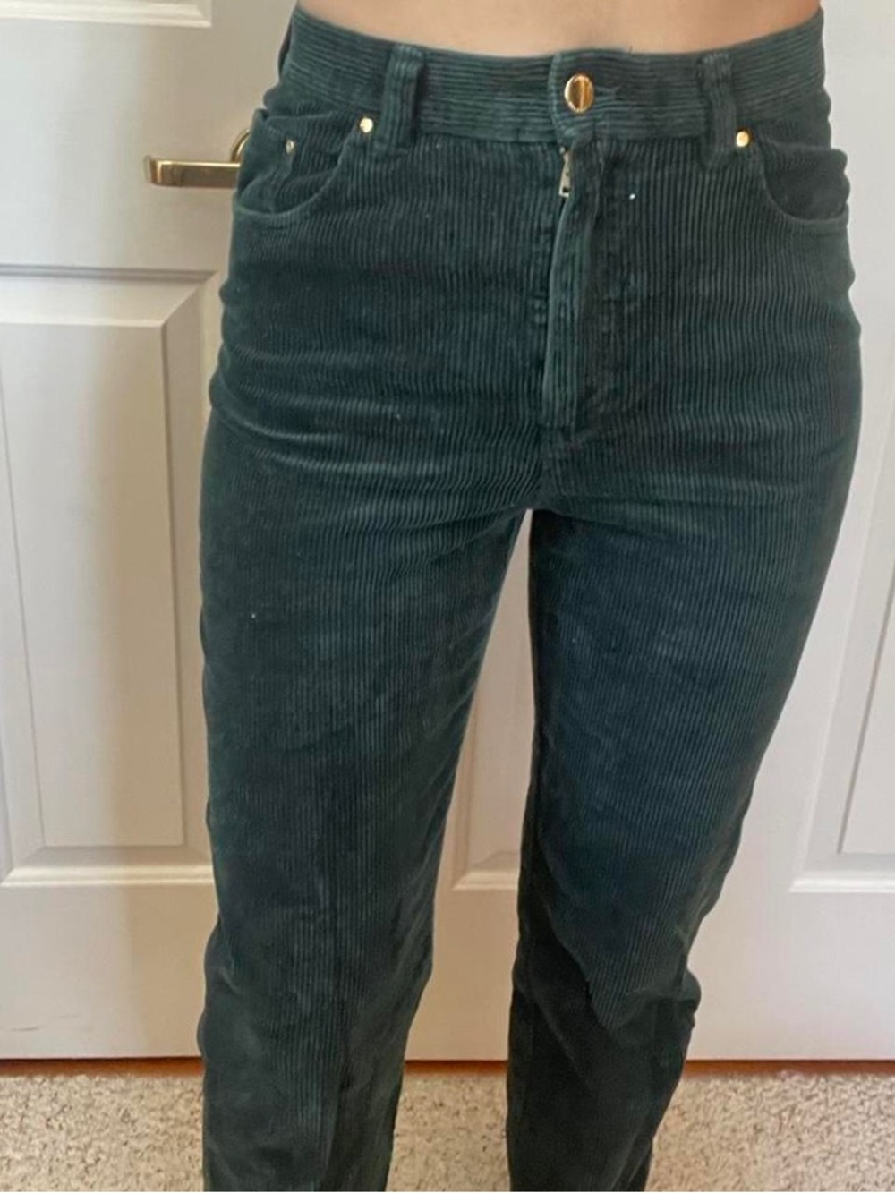 Women’s Green Corduroy Pants